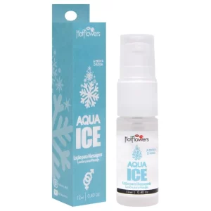 Aqua Loob Lubrificante Spray Resistente à Água Efeito Ice - Hot Flowers 12ml