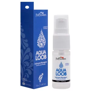 Aqua Loob Lubrificante Spray Resistente à Água - Hot Flowers 12ml