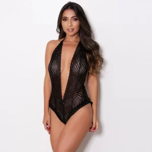 Body Coração Bumbum Frente Única Fio Dental em Renda - Minha Calcinha