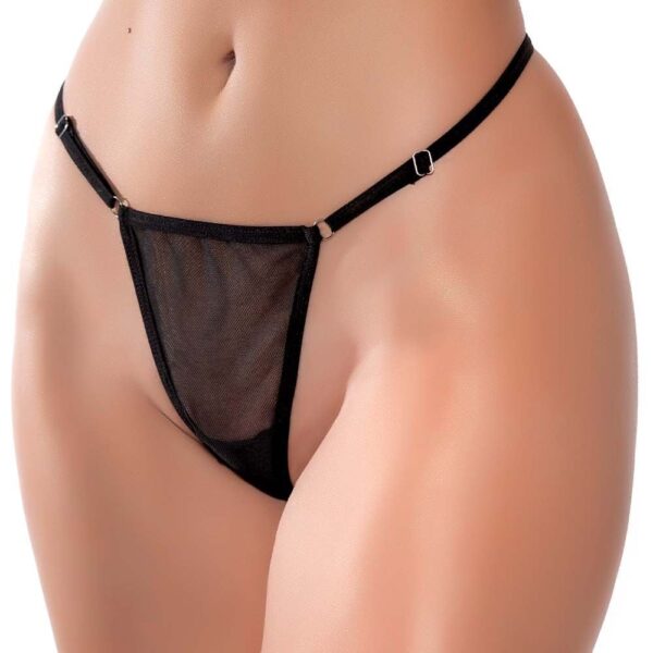 Calcinha Fio Dental em Tule Com Regulagem e Strass Com Frase PUTINHA na Parte de Trás  - Yaffa - Image 2