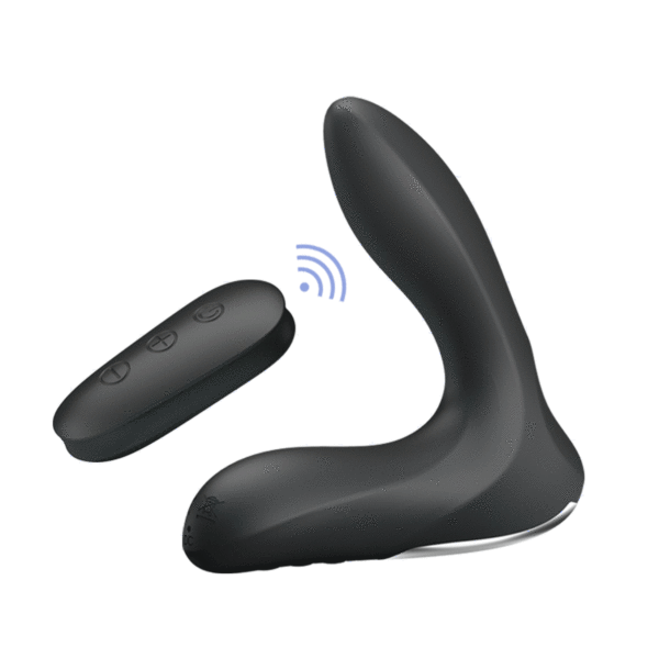 Estimulador de Próstata e Períneo Com 12 Modos de Vibração com Função de Inflar em Silicone Recarregável e Controle Remoto sem Fio 13,5 cm x 3,2 cm - Nasreddin Pretty Love - Image 4