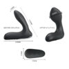 Estimulador de Próstata e Períneo Com 12 Modos de Vibração com Função de Inflar em Silicone Recarregável e Controle Remoto sem Fio 13,5 cm x 3,2 cm - Nasreddin Pretty Love - Imagem 8