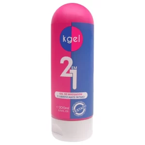 Lubrificante Íntimo e Gel de Massagem 2 em 1 à Base de Água 200ml - Kgel