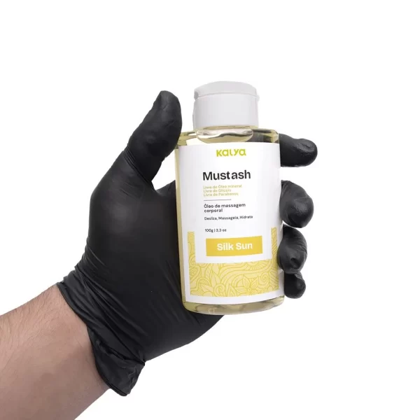 Óleo Deslizante Perfumado Com Sensação de Esquentar Para Massagem Corporal - Silk Sun Mustash - Imagem 2