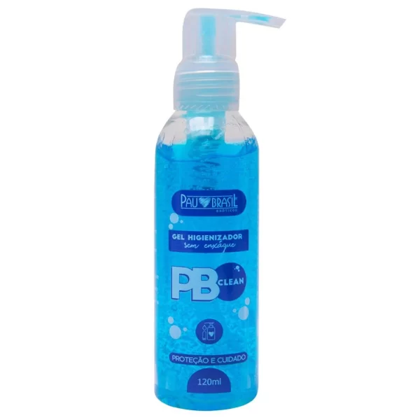PB Clean Gel Higienizador de Brinquedos Eróticos Com Efeito Bactericida Sem Enxágue - Pau Brasil 120ml