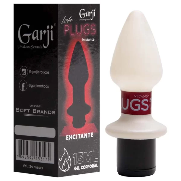 Plug Anal Com Gel Excitante - Garji 15ml