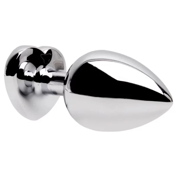 Plug Anal Médio em Aço Inoxidável com Pedra de Coração - Image 11