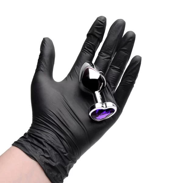 Plug Anal Médio em Aço Inoxidável com Pedra de Coração - Image 8