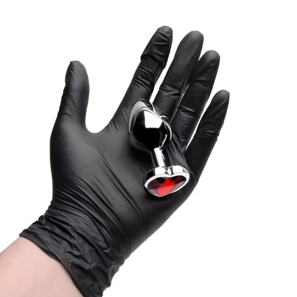 Plug Anal Médio em Aço Inoxidável com Pedra de Coração - Image 10