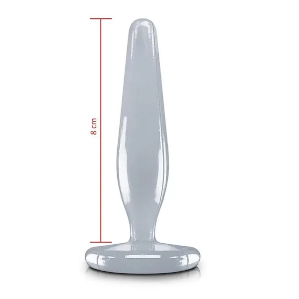 Plug Anal Transparente Cone Ultra Fino 7,5 cm X 1,5 cm Sexy Fantasy