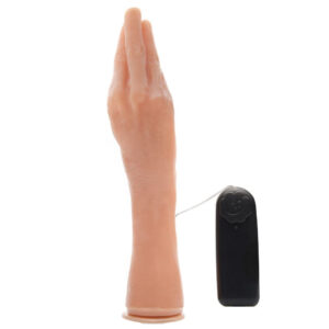 Prótese Realística em Formato de Braço e Mão para Fisting com Ventosa e Vibro Multiovelocidade 34,5 cm X 7 cm Erotic Hand Prazer e Cia