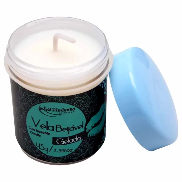 Vela Beijável Gelada Que Não Queima Para Sexo Oral e Massagem Com Efeito Gelado Sabor Menta - La Pimienta - Image 3