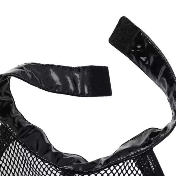 Body Sexy de Vinil Com Abertura em Zíper na Parte Íntima Tule Transparente no Busto e Correntes - Hot Style - Image 9