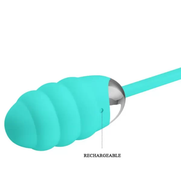 Vibrador Bullet Recarregável Com Textura Anelada e Cordão de Segurança Em Silicone Com 12 Modos de Vibração - Franklin Pretty Love - Imagem 5