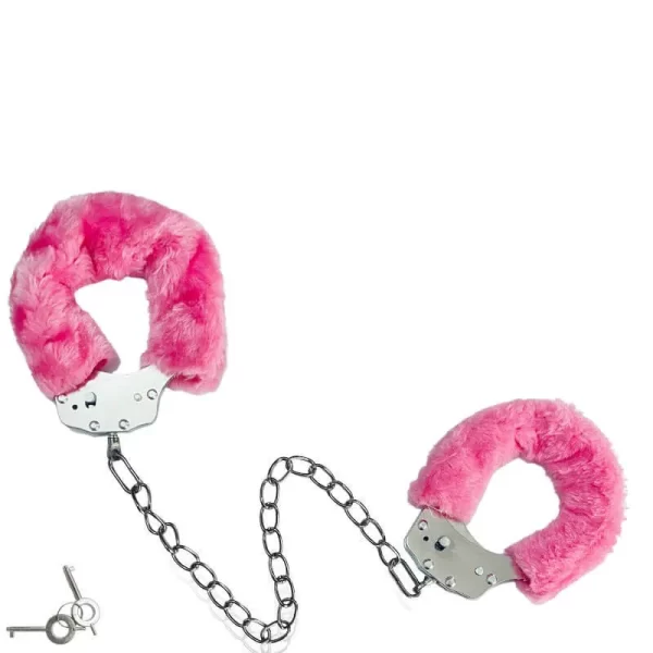 Algemas para Tornozelos de Metal com Pelúcia - Furry Leg Cuffs - Image 2
