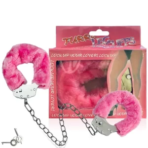 Algemas para Tornozelos de Metal com Pelúcia - Furry Leg Cuffs