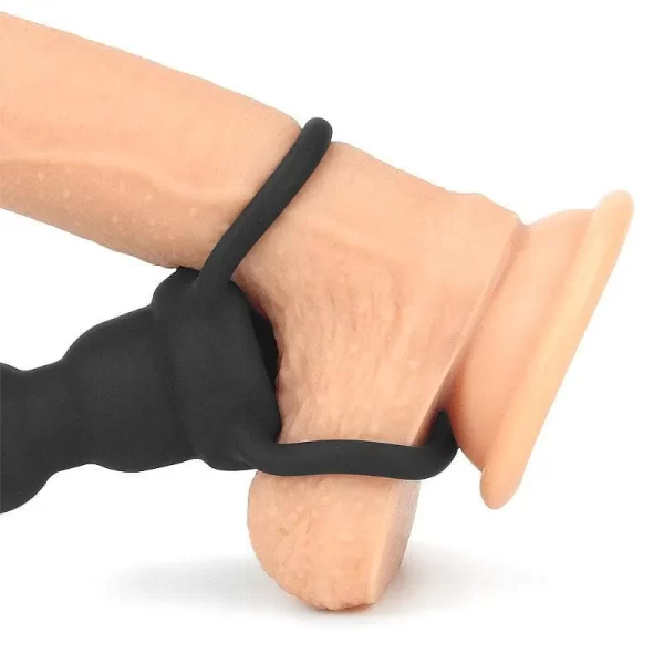 Anel Companheiro Escalonado Para Dupla Penetração em Silicone com Vibração 16 cm X 3 cm Anal Indulgence Collection - Lovetoy - Image 6