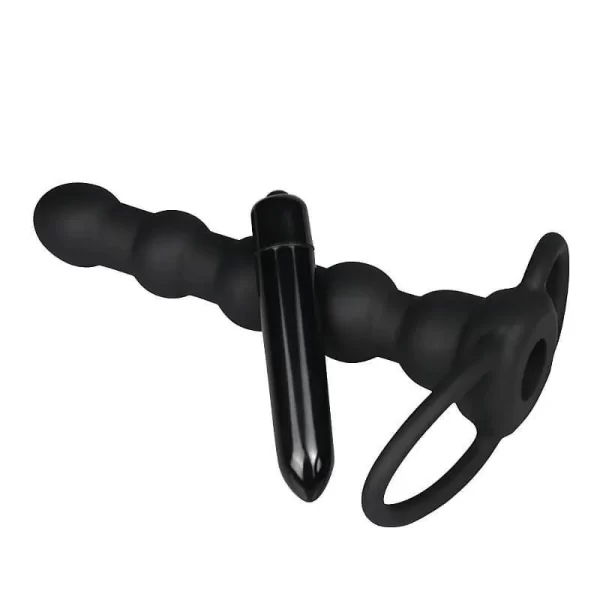 Anel Companheiro Escalonado Para Dupla Penetração em Silicone com Vibração 16 cm X 3 cm Anal Indulgence Collection - Lovetoy - Image 5