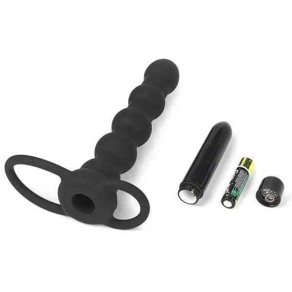 Anel Companheiro Escalonado Para Dupla Penetração em Silicone com Vibração 16 cm X 3 cm Anal Indulgence Collection - Lovetoy - Image 4