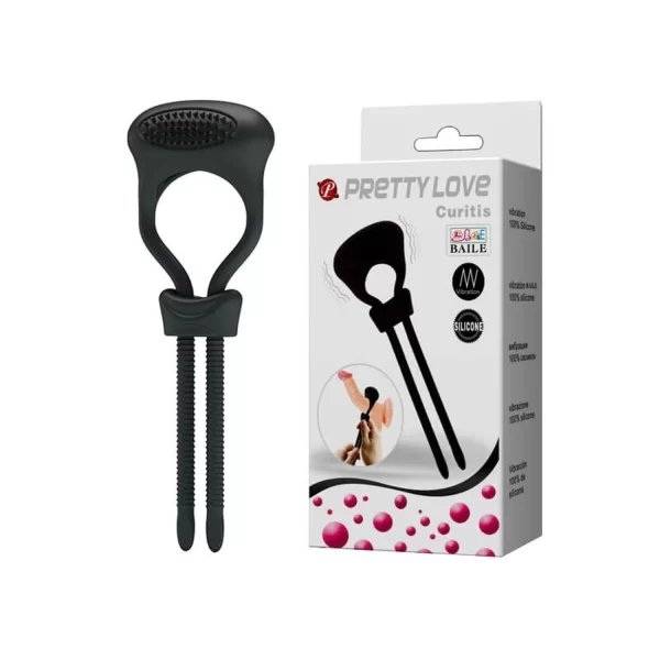 Anel Peniano Em Silicone Ajustável - Curitis Pretty Love