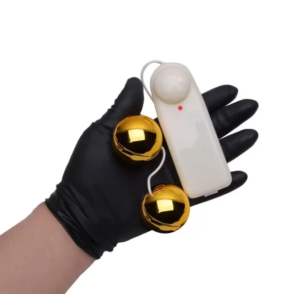 Bolinhas Vibratórias Com Controle Remoto para Pompoarismo - Golden Ball - Image 5
