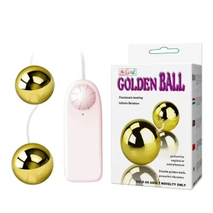Bolinhas Vibratórias Com Controle Remoto para Pompoarismo - Golden Ball