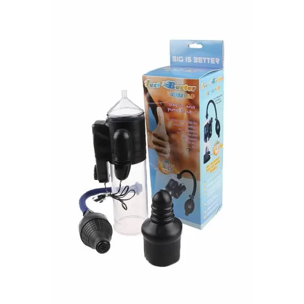 Bomba Peniana com Gatilho e Mangueira Flexível e Tubo com Vibração - Lust Buster Vacuum Pump