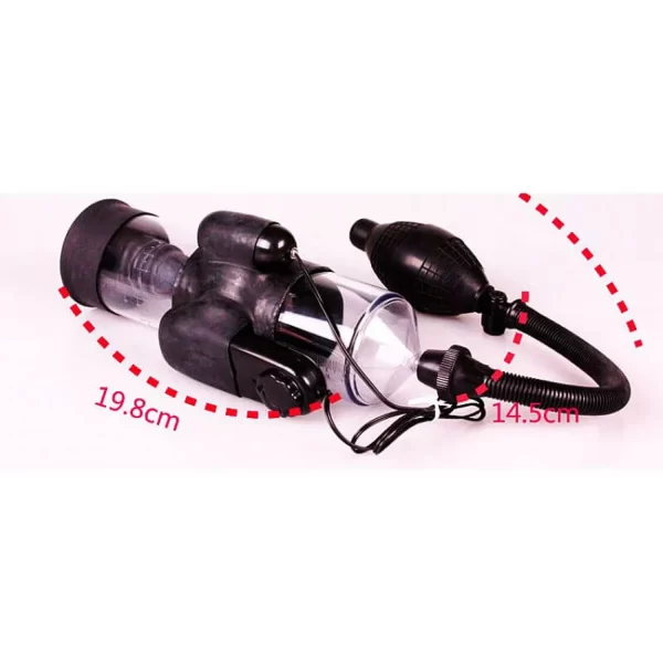 Bomba Peniana com Gatilho e Mangueira Flexível e Tubo com Vibração - Lust Buster Vacuum Pump - Image 2
