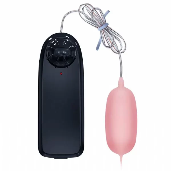Bullet Cápsula Vibratória Em Cyberskin À Pilha Com Controle Remoto Com Fio e Vibração Multivelocidade - Eleanora Baile