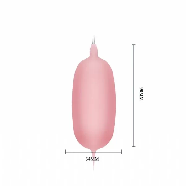 Bullet Cápsula Vibratória Em Cyberskin À Pilha Com Controle Remoto Com Fio e Vibração Multivelocidade - Eleanora Baile - Image 4
