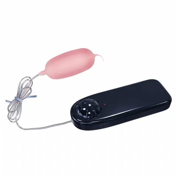 Bullet Cápsula Vibratória Em Cyberskin À Pilha Com Controle Remoto Com Fio e Vibração Multivelocidade - Eleanora Baile - Image 3