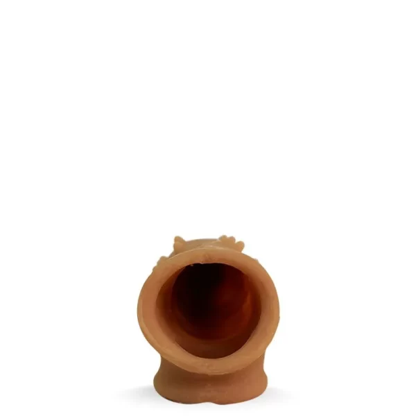 Capa Peniana com Cerdas Massageadoras de 16,5 cm x 4 cm com Extensor de 4 cm Realístico com Argola para o Escroto - Top Notch - Image 5