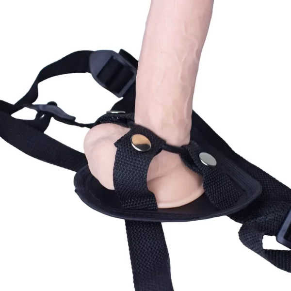 Cinta Peniana Ajustável com Sistema de Fixação por Argolas para Prótese com Escroto e Ventosa - Libido Lingerie - Image 2