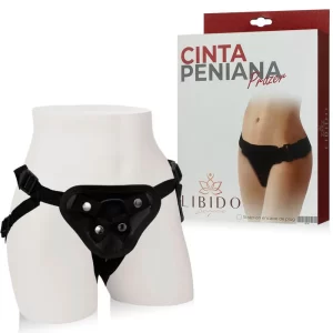 Cinta Peniana Ajustável com Sistema de Fixação por Argolas para Prótese com Escroto e Ventosa - Libido Lingerie
