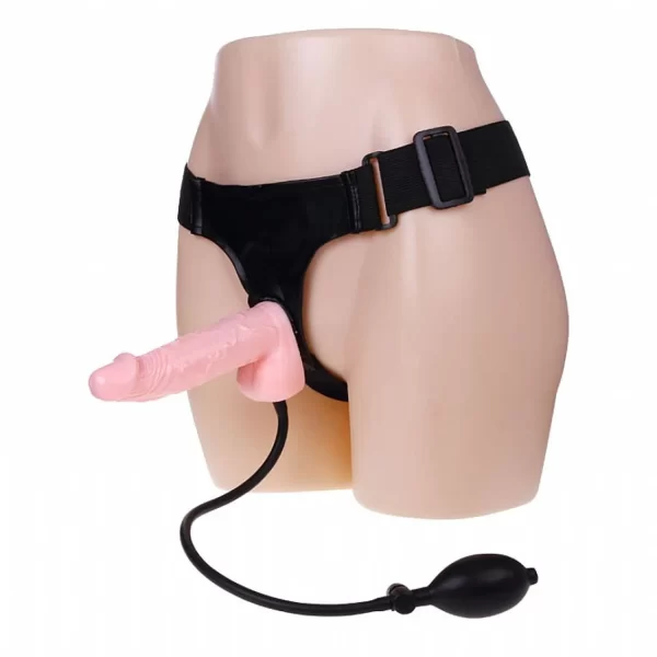 Cinta Peniana Com Prótese Realística Inflável - Ultra Harness Baile - Image 2