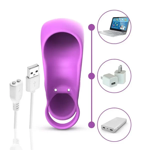 Dedeira Recarregável Para Estimular Ponto G e Clitóris Com 7 Modos de Vibrações Em Silicone e Formato Anatômico Com Textura Estimuladora - Dibe - Image 2