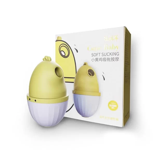 Estimulador de Clitóris Recarregável Em Formato de Pintinho Com 7 Modos de Pulsação - Cutie Baby Soft Sucking - Image 2