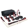 Kit Bondage Sado Com Detalhes em Borboleta E Estojo Em Couro Sintético Com 8 Peças - Bondage Kits 3R