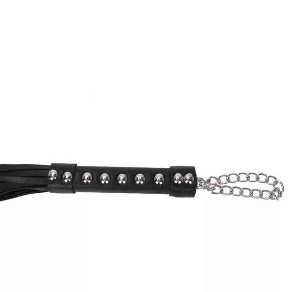 Kit Bondage Sado Em Couro Sintético Com 7 Peças Preto - 3R - Imagem 2