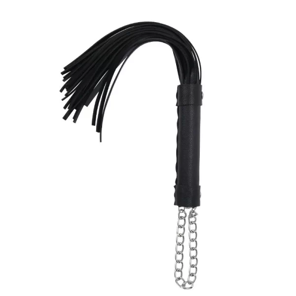 Kit Bondage Sado Em Couro Sintético Com 7 Peças Preto - 3R - Imagem 11