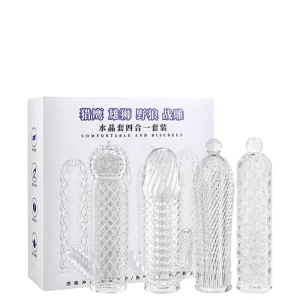 Kit Com 4 Capas Penianas Transparentes Texturizadas - Sleeve Crystal
