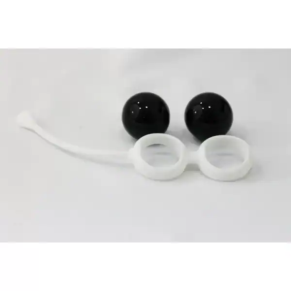 Kit com 2 Bolas em Vidro Ajustáveis para Pompoarismo - Mini BO Kegel Beads - Imagem 3