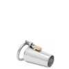 Cinto de Castidade Masculino em Aço Inoxidável Modelo Fechado Com Abertura na Ponta Com Anel Para Escroto e Cadeado - Male Chastity Device - Imagem 4