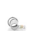 Cinto de Castidade Masculino em Aço Inoxidável Modelo Fechado Com Abertura na Ponta Com Anel Para Escroto e Cadeado - Male Chastity Device - Imagem 3