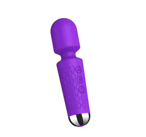 Mini Vibrador Varinha Mágica Massageador Recarregável em Silicone com 20 Modos de Vibração - Image 2