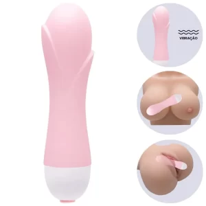 Mini Vibrador a Pilha Com 10 Vibrações - Lilo