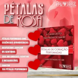 Pétalas Perfumadas Em Formato De Coração- 150 Pétalas A Cada Gesto Uma Prova De Amor - Pau Brasil