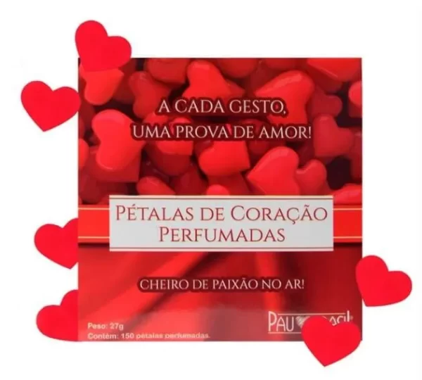 Pétalas Perfumadas Em Formato De Coração- 150 Pétalas A Cada Gesto Uma Prova De Amor - Pau Brasil - Image 2