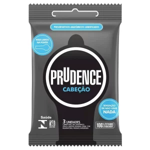Preservativo Cabeção Prudence Sensação de Não Usar Nada - 3 unidades