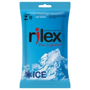 Preservativo Ice Com Efeito Refrescante - Rilex 3 Unidades